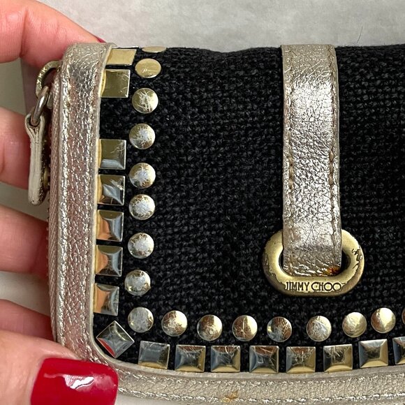 Jimmy Choo Studded Small Zippy Wallet - Picture 11 of 13